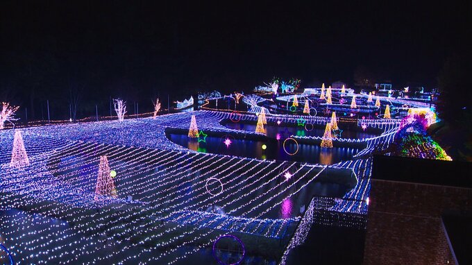 冬の夜を彩るイルミネーションイベント 安曇野市で始まる　|　SBC NEWS | 長野のニュース | SBC信越放送