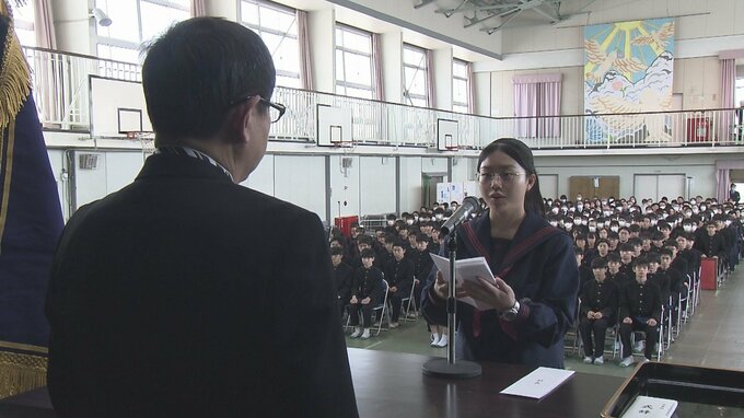 新たな一歩を踏み出す　大分市の中学校で卒業式　|　大分のニュース｜OBS NEWS｜大分放送