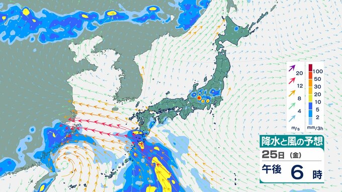 関東地方と甲信地方では大気の状態が非常に不安定に　夜遅くにかけて雷を伴った『非常に激しい雨』が降るところも『警報級の大雨』となる可能性【雨と風のシミュレーション】　|　富山のニュース｜天気・防災｜チューリップテレビ