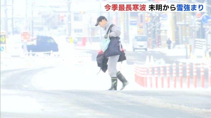 「別の世界に来たみたい」今季最長の“居座り寒波” 2回目のピークで広島県内でも雪強まる　庄原市高野では積雪が50cm超|TBS NEWS DIG