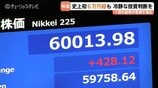 史上初！日経平均6万円の大台突破　歴史的瞬間も現場は「いびつな値段」と冷静　慎重な投資判断を呼びかけ　|　富山のニュース｜天気・防災｜チューリップテレビ