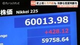 史上初！日経平均6万円の大台突破　歴史的瞬間も現場は「いびつな値段」と冷静　慎重な投資判断を呼びかけ|TBS NEWS DIG
