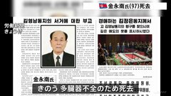 北朝鮮・金永南氏が死去 97歳　2019年4月まで最高人民会議常任委員長を務める| TBS CROSS DIG with Bloomberg