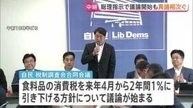【食料品の消費税減税】自民党内で異論相次ぐ「社会に混乱をもたらし、やるべきではない」 トップダウンでの減税指示に根強い反発 来年4月から1％に引き下げ方針|TBS NEWS DIG