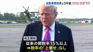 トランプ政権、日本への自動車関税 まもなく15%に引き下げ 「相互関税」も軽減措置を適用| TBS CROSS DIG with Bloomberg