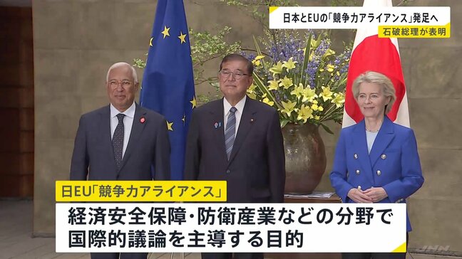 石破総理「EUと緊密に協力していきたい」 日本・EUの「競争力アライアンス」発足を表明 中国・アメリカの動向で世界経済の不安定さ高まるなか多国間連携を狙う|TBS NEWS DIG
