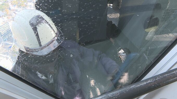 高さ１４３メートルでガラス清掃「年末年始にきれいな景色を楽しんで」オーヴィジョン海峡ゆめタワー|TBS NEWS DIG