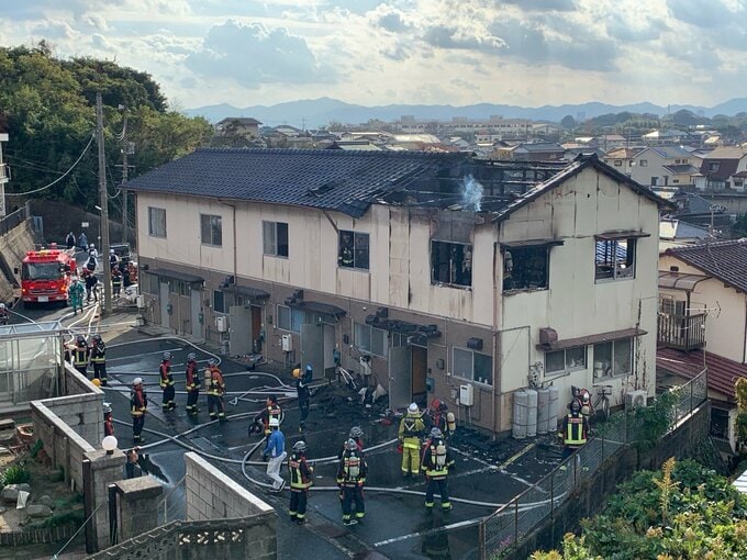 「家の中で荷物が燃えて消火できない」山口県下関市のアパートで火災　けが人はなし　|　山口のニュース・天気・防災｜tys NEWS｜ｔｙｓテレビ山口