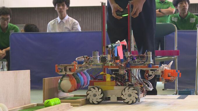 ”会津米イメージの棒を引き抜く”課題　高校生がロボットで得点競う大会開催|TBS NEWS DIG
