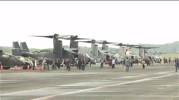 自衛隊のほか米軍の海軍・空軍・海兵隊オスプレイも エアーメモリアル