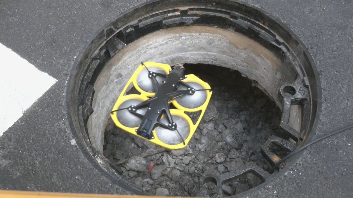 世界最小級ドローンが下水管に 人が入れない狭小空間でインフラ点検 1日の点検距離3倍以上に ｢効率化と省人化へ｣ 愛知･豊田市で実証実験
