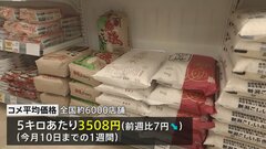 全国のスーパーなどで販売されたコメの平均価格3508円　前の週からほぼ「横ばい」| TBS CROSS DIG with Bloomberg