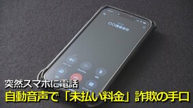 突然流れる “自動音声”  知らない番号からスマホに電話…それ詐欺の手口かも　強い口調で「未払い料金」支払い催促　相次ぐ相談　騙されないための対策は|TBS NEWS DIG