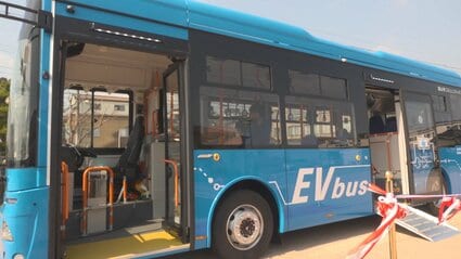 市営バスにEV車導入…八尾中核線を中心に運行 富山市営のバスでは初