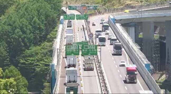 【断続的に渋滞発生】中央道・長野道の岡谷ジャンクション周辺で大規模な補修工事が再開…工事はお盆期間除き、最長で12月上旬まで予定|TBS NEWS DIG