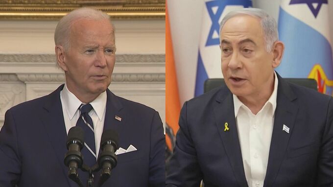 バイデン大統領 ネタニヤフ首相と電話会談 支援継続を再確認
