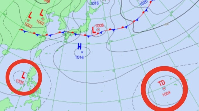 【“台風のたまご”発生か】新たな「熱帯低気圧」が今夜（30日）までに発生か…さらに、1日には南シナ海に「低圧部」も出現...日本への影響、進路は？今後の「台風情報」に注意　7月10日（金）までの雨・風シミュレーション【気象庁 30日最新天気図】|TBS NEWS DIG