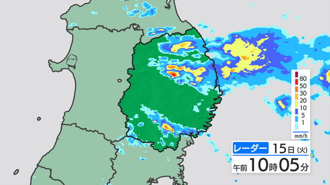 温かく湿った空気が流れ込む～岩手県内は一部で大雨　岩泉町小本は降り始めからの降水量６５４ミリ　土砂災害に警戒を　|　IBC NEWS | IBC岩手放送