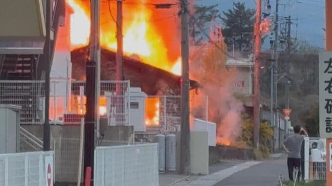 「炎が上がっている」福島西IC付近で住宅全焼　けが人なし　福島市|TBS NEWS DIG