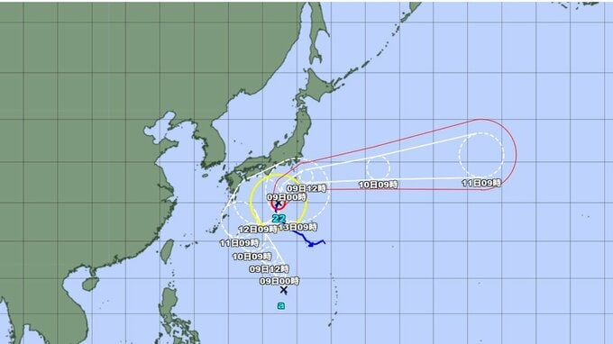 【台風情報】あすには "ダブル台風" となるか　"台風のたまご" は台風発達後に日本列島に接近の可能性　台風22号(ハーロン)のこのあとの勢力と進路は？ 関東地方への影響は？ 今後の全国の天気を画像で　気象庁|TBS NEWS DIG