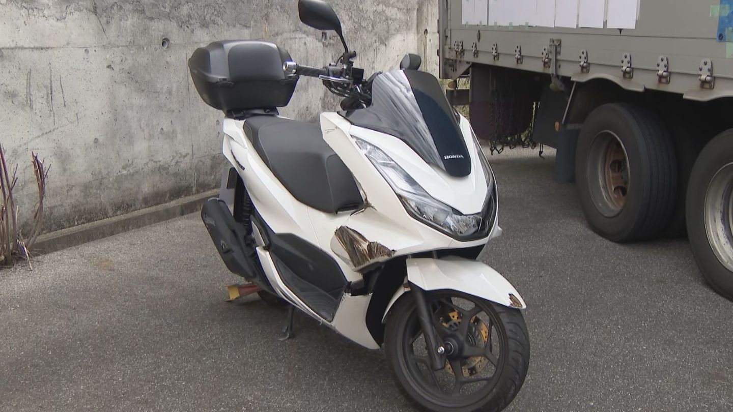 名神高速でバイクの男性が死亡　転倒して投げ出され大型トラックにはねられた可能性