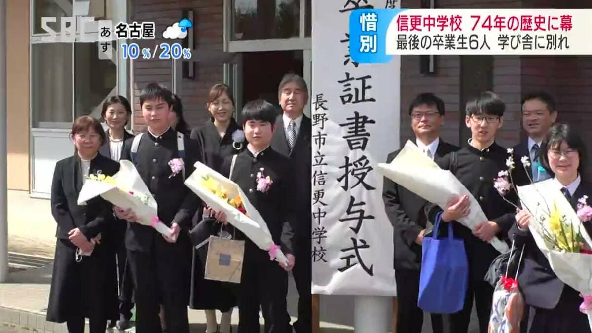 閉校で74年の歴史に幕…「たくさんの人に愛された学校」最後の卒業生