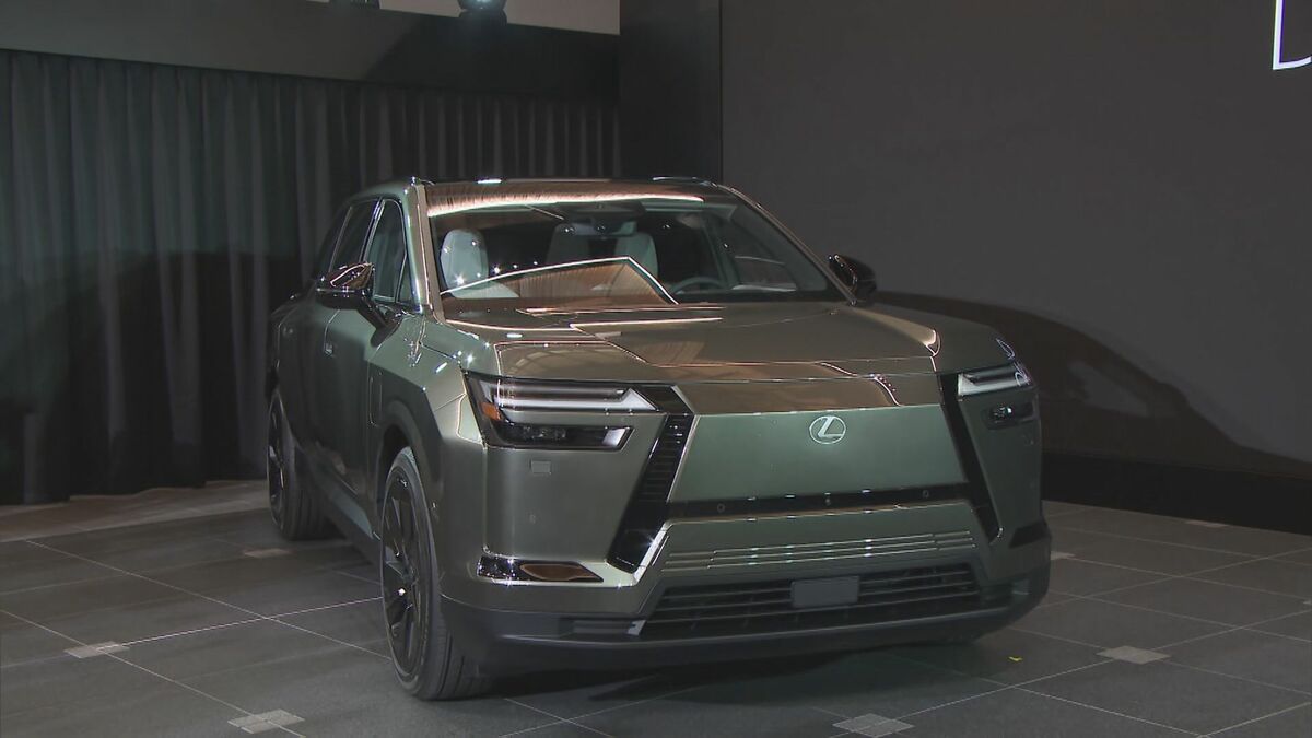 レクサスの新型電気自動車｢TZ｣ “生まれ故郷”で世界初公開 豊田会長｢下山産のクルマでたくさんの人を笑顔に｣ 愛知