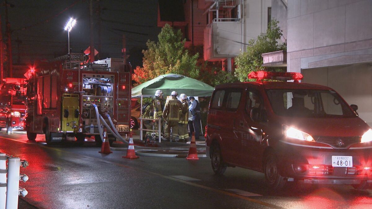 7階建てマンション火災で40代くらいの男性が重傷 搬送時は意識なし 名古屋・名東区