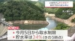 雨不足　小林市「浜ノ瀬ダム」で貯水率が大幅低下　水田への配水停止へ　　|　MRTニュース ｜ ＭＲＴ宮崎放送