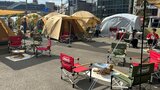 大分市中心部でキャンプ体験「まちキャンプ」にぎわう | 大分のニュース|OBS NEWS|大分放送