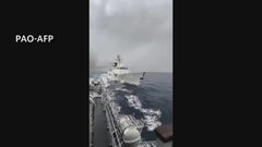 南シナ海で中国・フィリピンの軍艦が至近距離に接近“異例の事態”　比軍「衝突の危険を生じさせた」映像公開| TBS CROSS DIG with Bloomberg