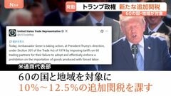 「凄すぎる」トランプ大統領が大谷翔平選手らを絶賛も日本には12.5％の追加関税 トランプ政権が60の国と地域に発動| TBS CROSS DIG with Bloomberg