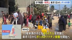ポリオのワクチン接種のためイスラエルとハマスが人道的な戦闘の一時停止に合意| TBS CROSS DIG with Bloomberg