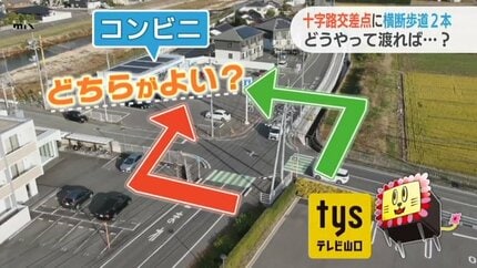 なぜか交差点に横断歩道2本だけ…地元警察が語る4本にできない”納得の
