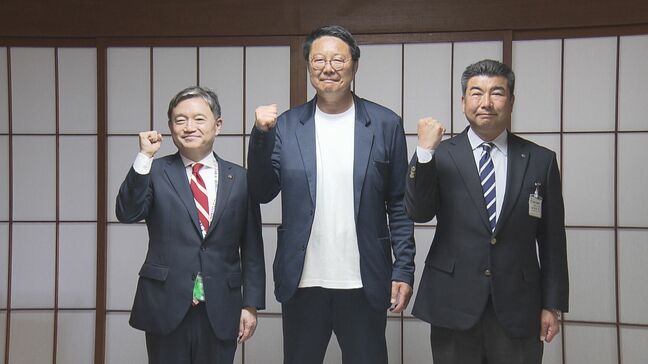 4月4日の試合を前にラグビーの日本製鉄釜石シーウェイブスが盛岡市長を表敬訪問　意気込み語る|TBS NEWS DIG