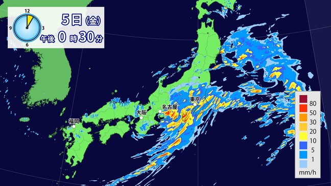 【台風15号】愛知では激しい雨…東海3県の雨のピークはあと2~3時間か この先の進路は?最新の雨・風シミュレーション|TBS NEWS DIG