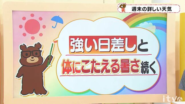 土日の天気　日差し強く体にこたえる暑さ　万全な熱中症対策を　愛媛|TBS NEWS DIG