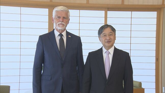 天皇陛下とチェコ大統領が面会 大統領の広島訪問に感謝 1985年のチェコ訪問を振り返られる場面も 皇居・御所|TBS NEWS DIG