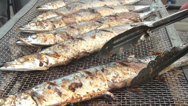 新鮮なサンマと新米おにぎりみそ汁定食で被災地を支援 「新米さんま祭」開催 山梨・韮崎大村財団|TBS NEWS DIG