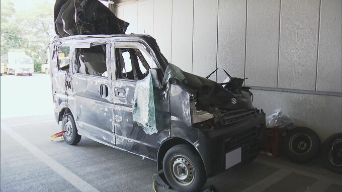 大型トラックなど3台からむ事故 軽ワゴン車は大破… 男性1人死亡 名神高速上り線 岐阜･養老町|TBS NEWS DIG