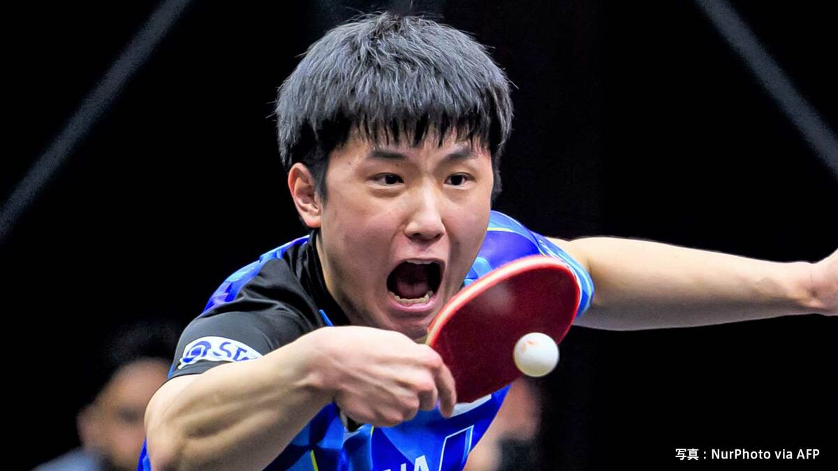 張本智和 1ゲーム落とすも第1試合に勝利！男子日本代表、チェコを3-0の