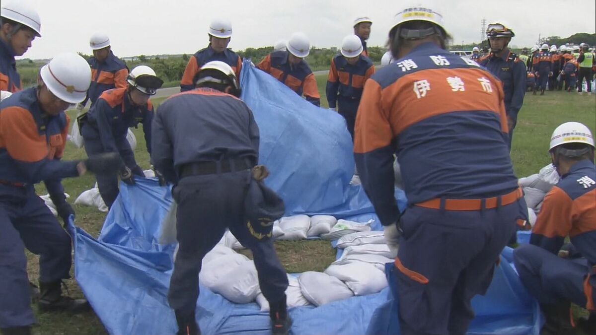 梅雨・台風シーズンに合わせ“水害”に備えた訓練 「河川の増水は頻繁に起こっている」 三重・伊勢市
