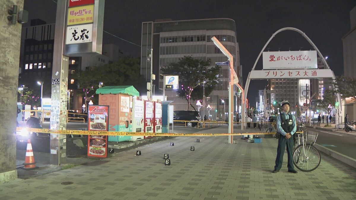 名古屋･栄で｢友人が刃物で刺された｣ 頬や鼻から血を流した18歳男性… 上下黒い服の男2人に襲われたか 