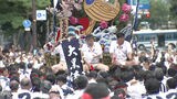 舁き山笠が期間中唯一天神地区に入る「集団山笠見せ」政財界の関係者が台上がり　|　福岡のニュース｜RKB NEWS｜RKB毎日放送