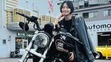 【 彩雪 】急に寒く「早くバイク乗っておかないと!」美ライダースタイルで “おすすめのツーリングスポット教えて” 【 XL883R 】|TBS NEWS DIG