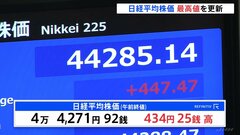 日経平均株価　取引時間中の最高値更新　2日ぶりに　ソフトバンクGが一時上場来高値などAI向けの半導体関連株などが上昇| TBS CROSS DIG with Bloomberg