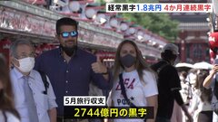 5月の経常収支は1兆8624億円の黒字　資源高一服で貿易赤字が縮小で4か月連続の黒字達成| TBS CROSS DIG with Bloomberg