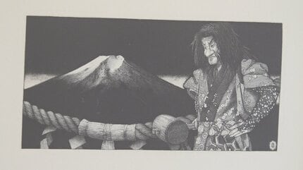 1mm幅に20本以上の線 銅版画家 尾﨑ユタカさんの作品展 建築物や富士山