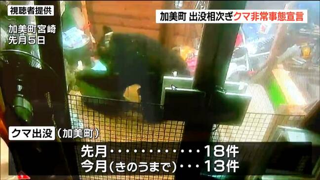 クマ対策で「非常事態宣言」10月に入り既に13件 クマ出没に危機感 宮城・加美町|TBS NEWS DIG