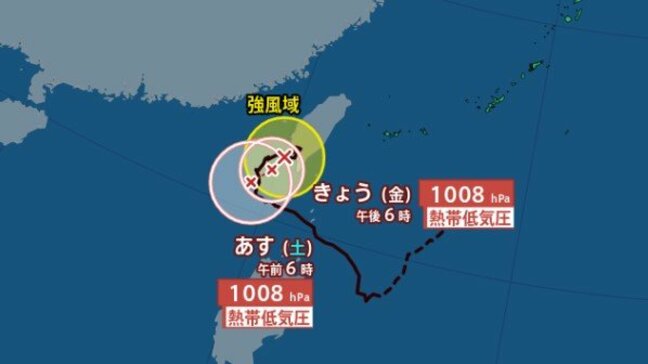 【台風情報 4日午前8時半更新】台風18号このあと熱帯低気圧へ　沖縄と先島諸島は湿った空気の影響で大雨のおそれ【3時間ごとの雨風シミュレーション】4日は秋雨前線の動き活発となり全国的に雨|TBS NEWS DIG